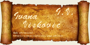 Ivana Višković vizit kartica